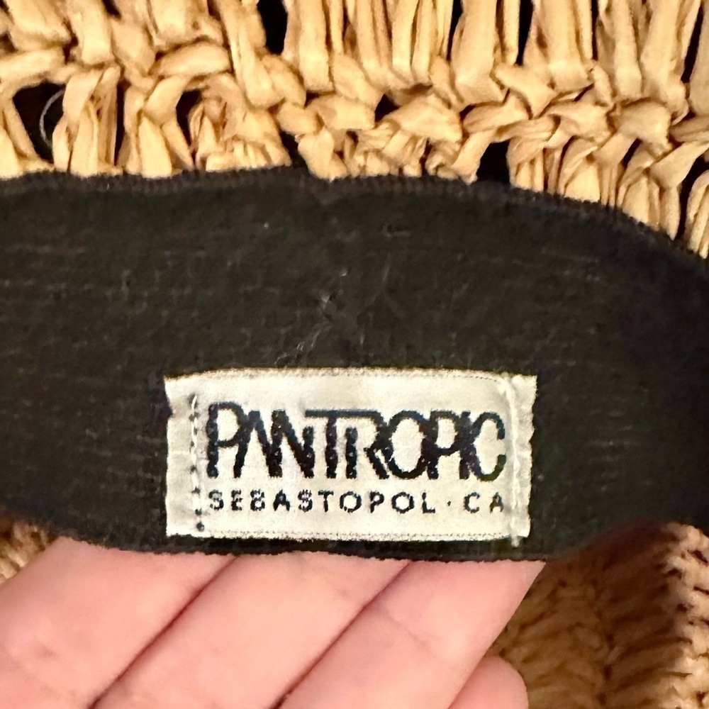 Packable Straw Hat with Black Bow and Coastal Grandma Vibes - Picture 7 of 9